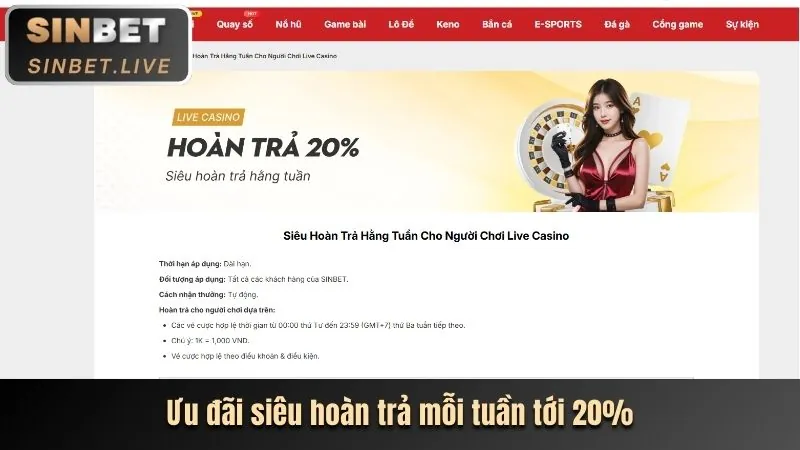 Sảnh Live Casino với Dealer chuyên nghiệp